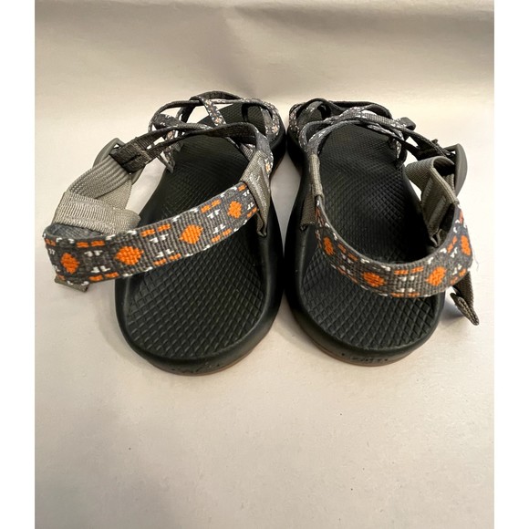 Chaco Women's ZX2 Classic Strappy Sandal Gray Orange Pattern Comfy Size 11 - Picture 6 of 11